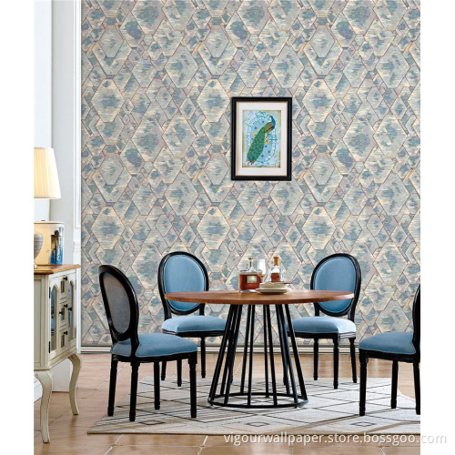 Best Quality Modern Wall Paper Metallic PVC Wallpaper